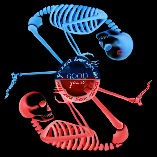 Mirrored Bones - Print