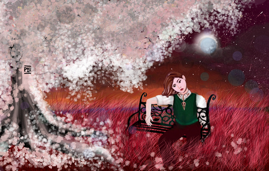Moonlight Sakura - Print